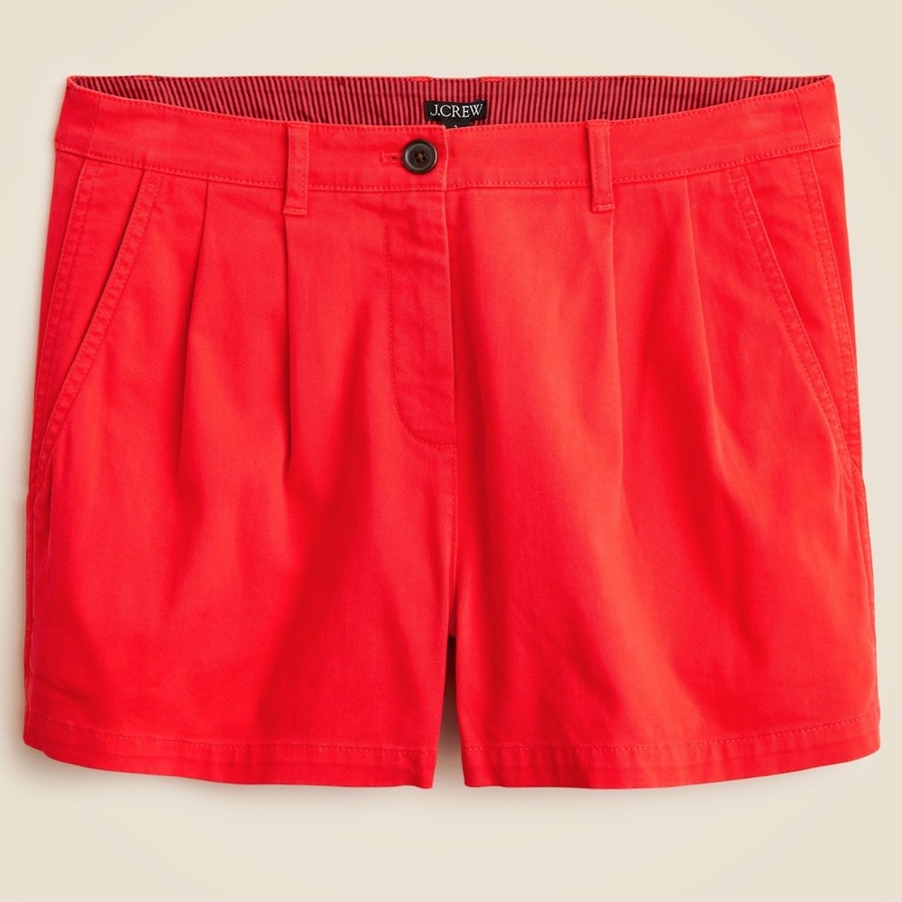 J. Crew Pleated Chino Shorts NWT